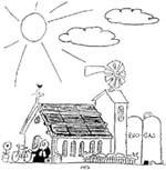 umweltkirchenkarikatur